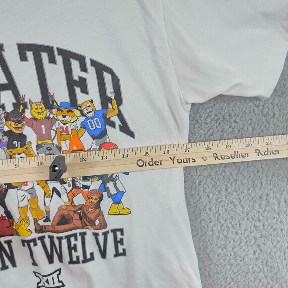 Charlie Hustle Made in USA Greater Than Twelve Big 12 Mascot T-Shirt Size S - Picture 7 of 8